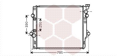 VAN WEZEL Radiators, Motora dzesēšanas sistēma 53002367